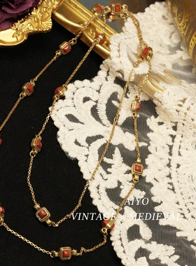 瑙黄蜂印度鎏金手工项链