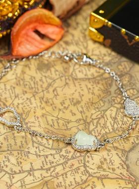 中古新中式葫芦锆石镂空手链