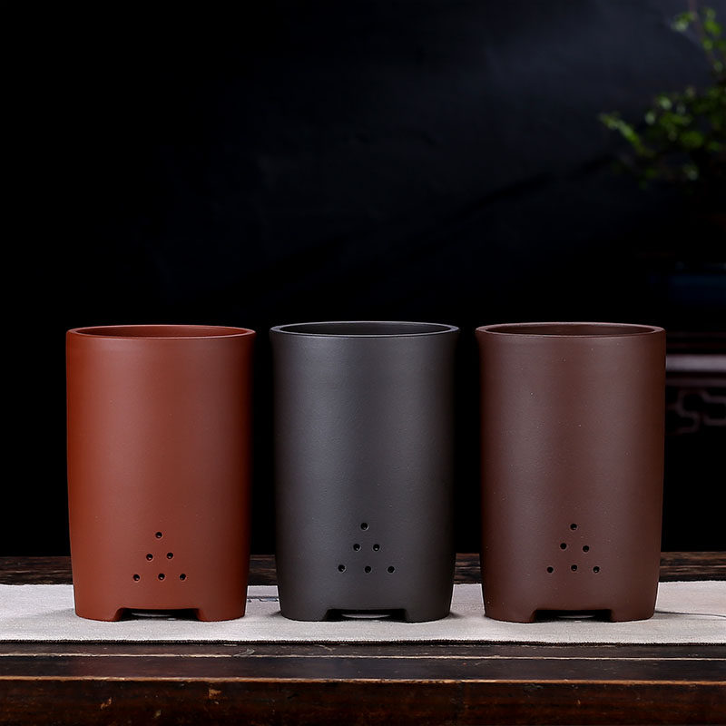 兰花盆紫砂宜兴精品悬崖桩盆景陶瓷君子蕙春建兰植物花卉桌面阳台,淘宝优惠券,粉丝福利购,淘宝优惠卷