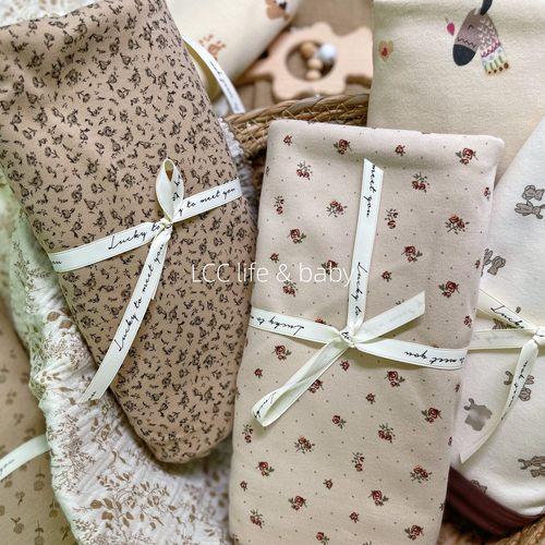 小红书全棉A类婴儿产房包单柔软宝宝盖毯推车毯新生儿包被拍照 - 图2