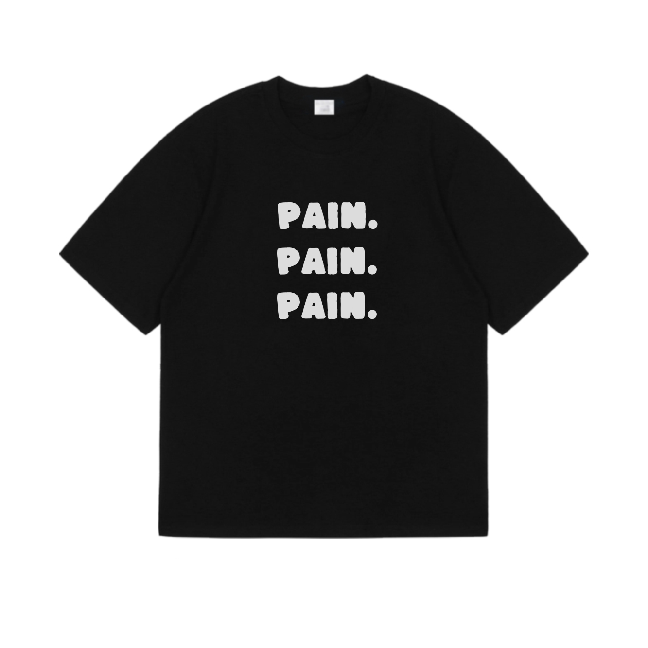 PAIN tee vintage美式复古T恤休闲打底宽松百搭情侣装国潮短袖tee - 图3