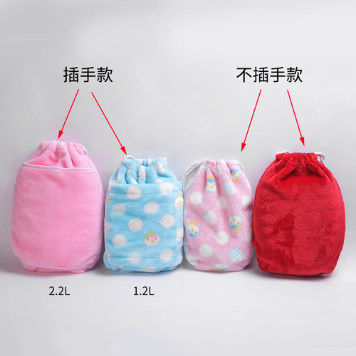 欧莱鸟汤婆子注水热水袋加厚暖手宝热敷暖肚子床上暖脚壶暖被窝 - 图2