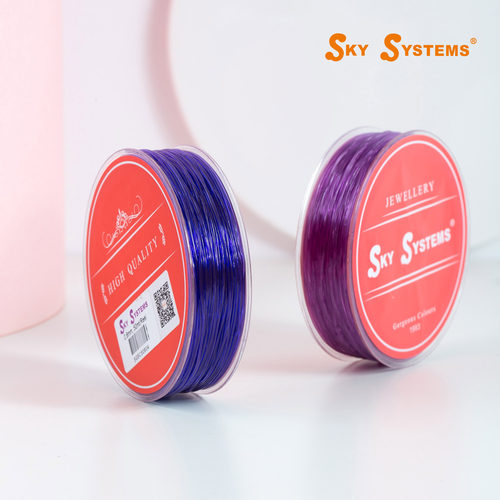 SKY品牌水晶透明彩色圆形弹力线约0.5mm（只售现货，售罄即止） - 图2
