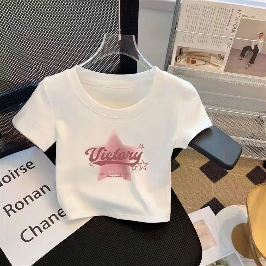 儿童短款短袖夏季2025新款纯棉女童kitty猫白色T恤半袖童装上衣潮 - 图2