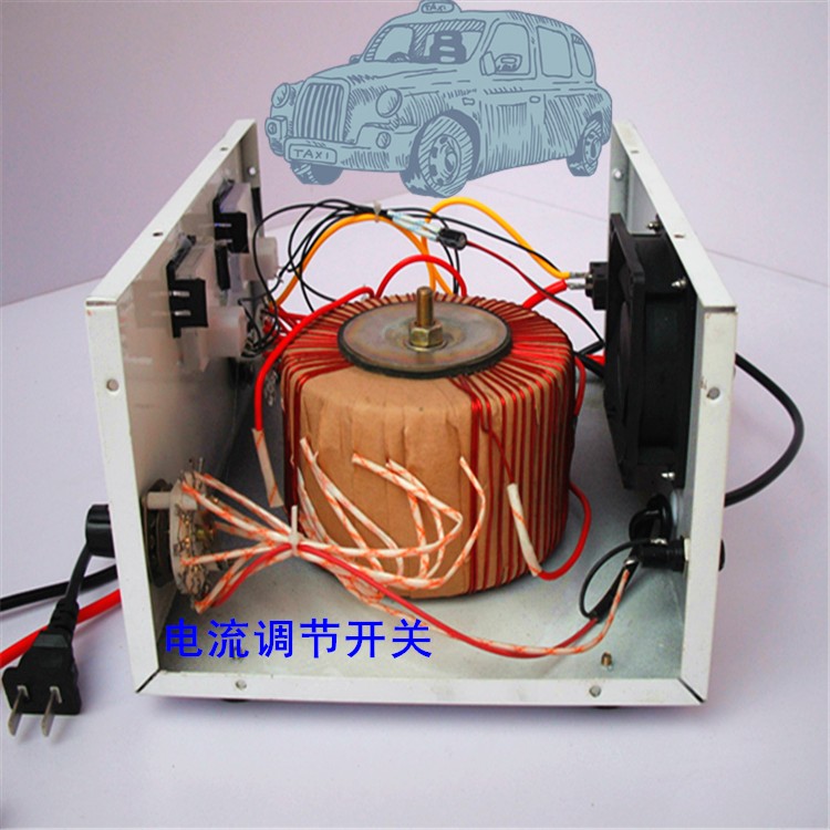 300A纯铜汽车电瓶充电器大功率货车叉车充电机6v12v24v智能通用-图1