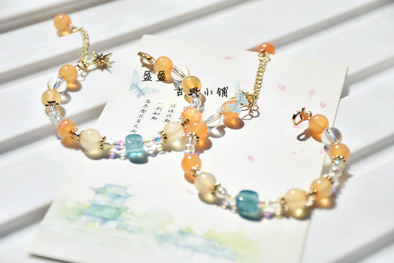 王者荣耀手链原创手作王者荣耀百里守约静谧之眼衍生款周边手镯手链饰品包邮