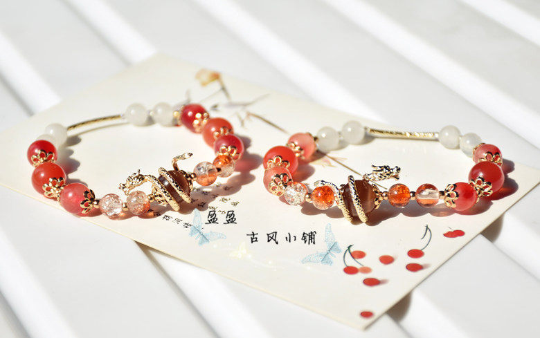 王者荣耀手链原创手作王者荣耀乘龙淬吴钩衍生款周边日常首饰手链饰品包邮