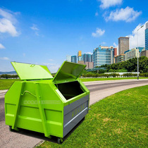 3 parties 4 parties 5 Cube Hook Arm Dustbin Outdoor District Iron-Made Garbage Truck Bucket Sanitation Hook Arm Style Collection Box 2 5