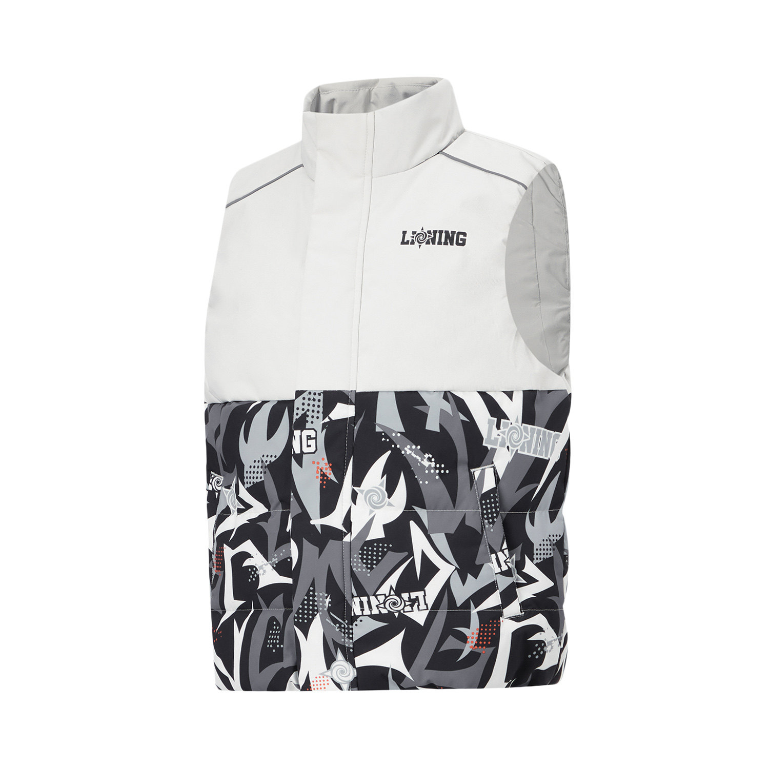 Lining/李宁正品运动生活系列儿童鸭绒保暖立领羽绒马甲YMRT003,淘宝优惠券,粉丝福利购,淘宝优惠卷