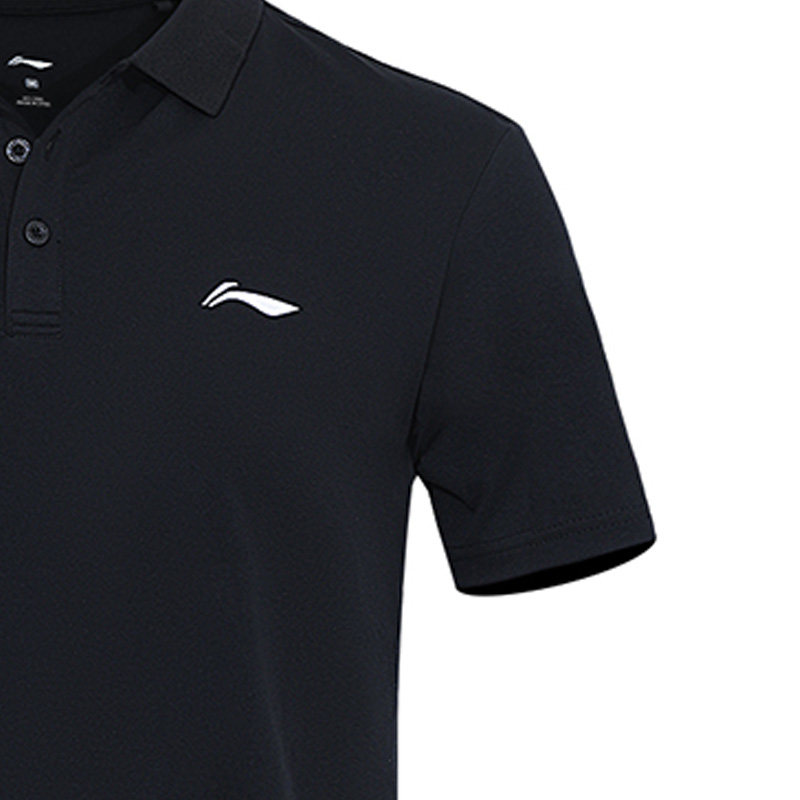 Lining/李宁正品羽毛球系列男子舒适休闲透气翻领短袖T恤APLT181,淘宝优惠券,粉丝福利购,淘宝优惠卷