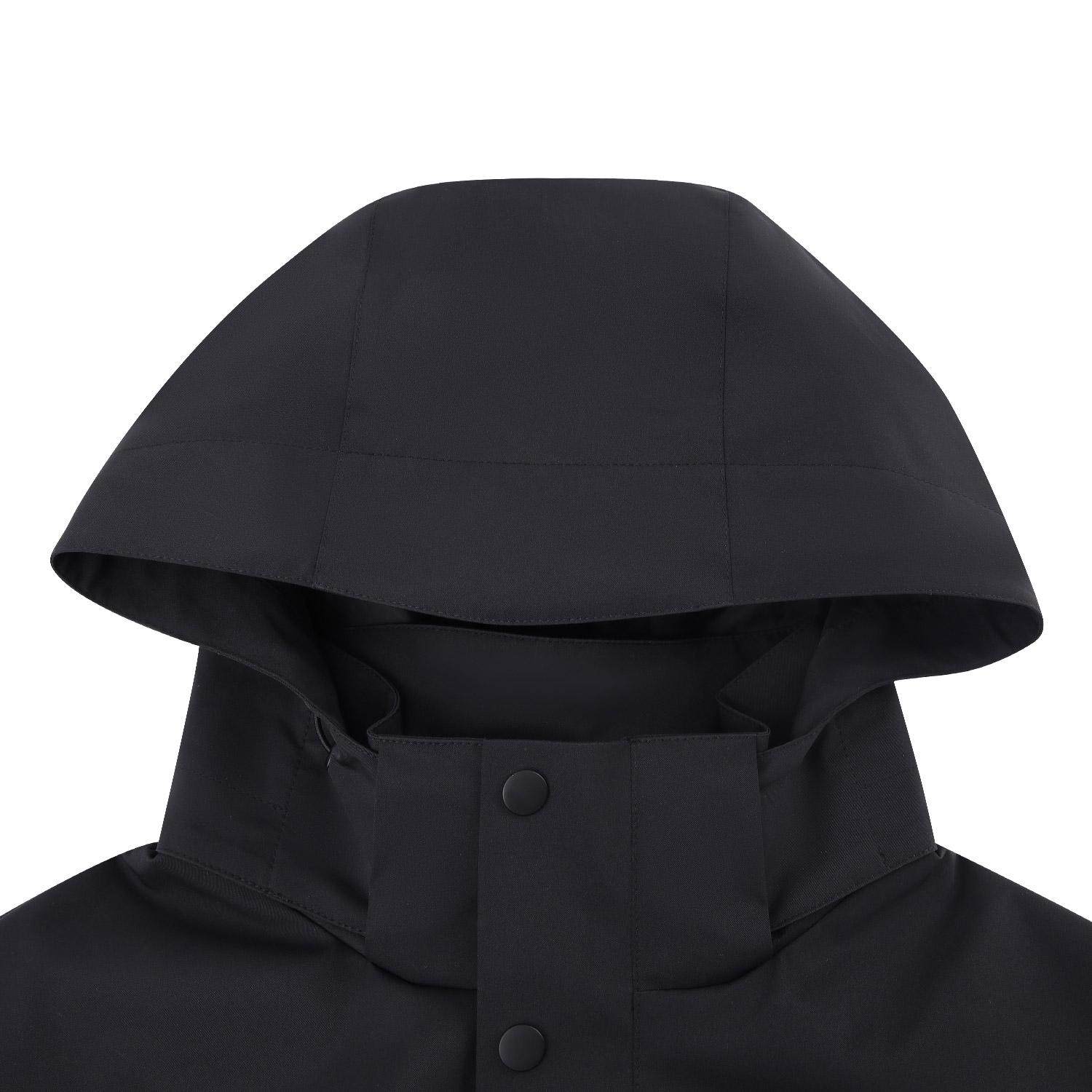 李宁正品2025新款男子加绒保暖简约运动户外连帽梭织外套AFDVC63 - 图1