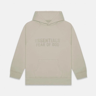 Fear of God Essentials FOG新款22植绒套头连帽字母卫衣帽衫浮雕 - 图2