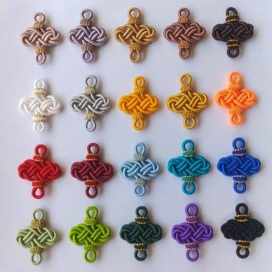 大号DIY配件祥云结 中国挂饰可做项链挂件搭配饰等纯手工编织