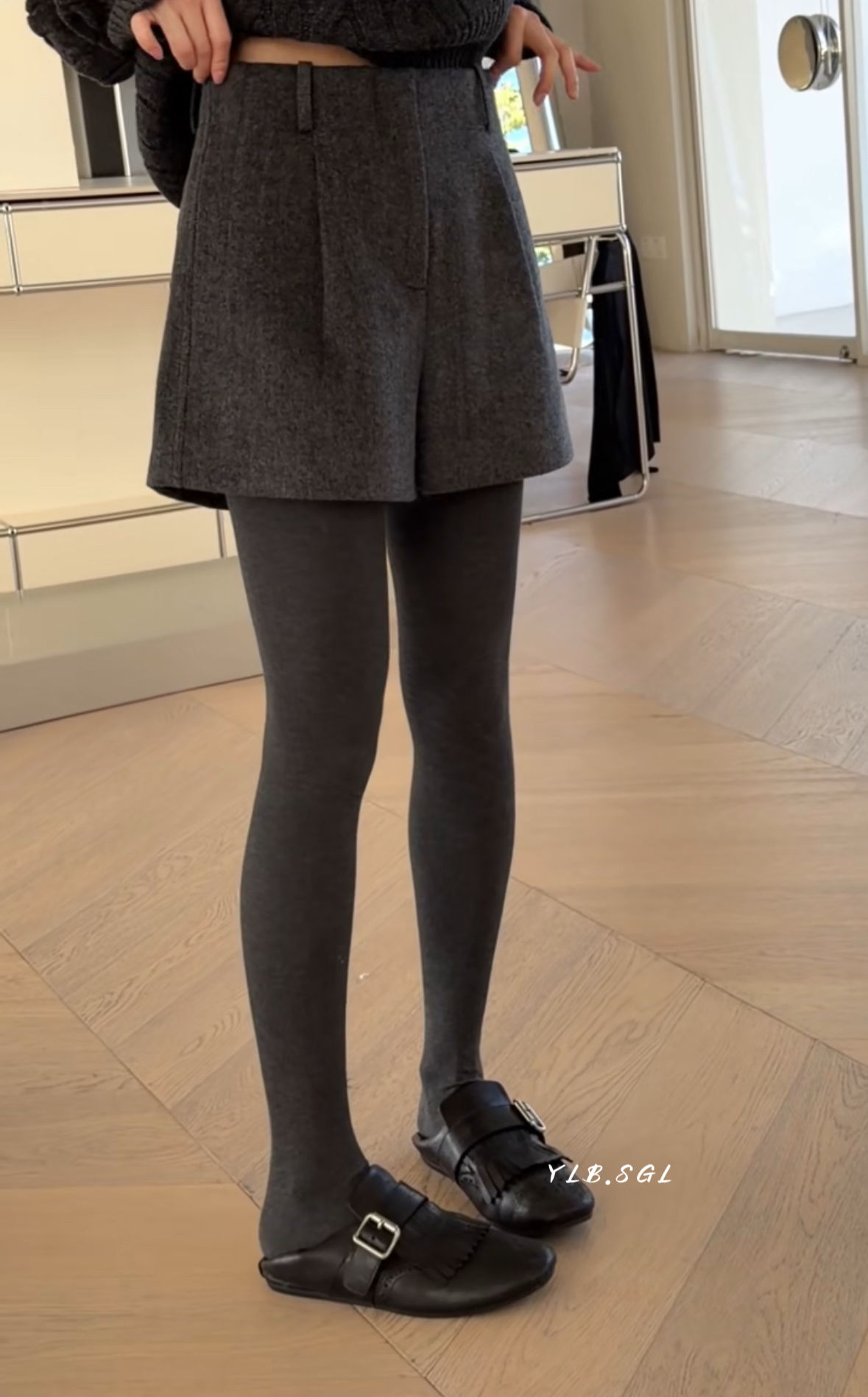 8218诗歌兰女装2025冬款  百搭气质深灰色高腰口袋西裤休闲短裤女,淘宝优惠券,粉丝福利购,淘宝优惠卷