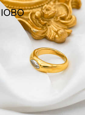 镀18k金小众设计戒指轻奢