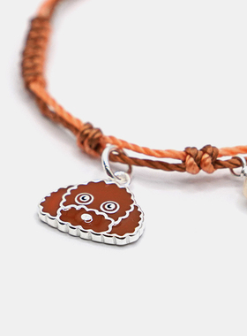 THISNESS纯银可爱泰迪原创手链