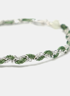 THISNESS纯银编织叠戴手链