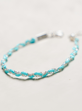 THISNESS纯银纤细编织手链