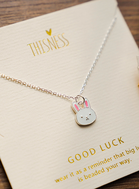 THISNESS纯银兔子项链
