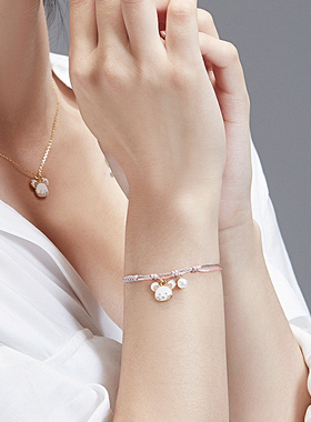 thisness生肖鼠纯银多色可选编绳