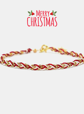 thisness圣诞特辑纯银红绿2件装