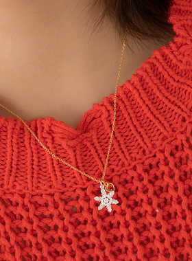 thisness圣诞特辑纯银雪花锆石