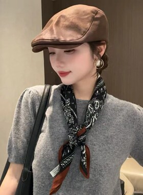秋冬新款丝绒棉百搭65方巾