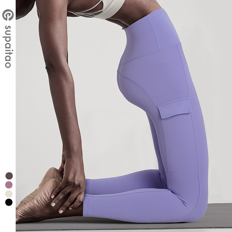 清仓不退换】高腰提臀瑜伽裤紧身健身裤运动跑步健身速干女秋冬 - 图0