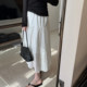 ສິ້ນລະດູຮ້ອນ retro lace hollow midi skirt