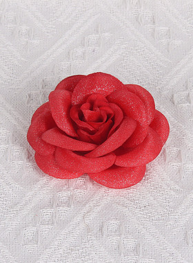鞋花服饰配饰头饰高档布艺胸花搭配漂亮演出派对公主发夹饰品头花