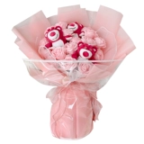 Клубника, кукла, с медвежатами, букет, подарок на день рождения