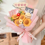 День учителя вязаный цветочный букет готовый крючок для шерстяного подсолква