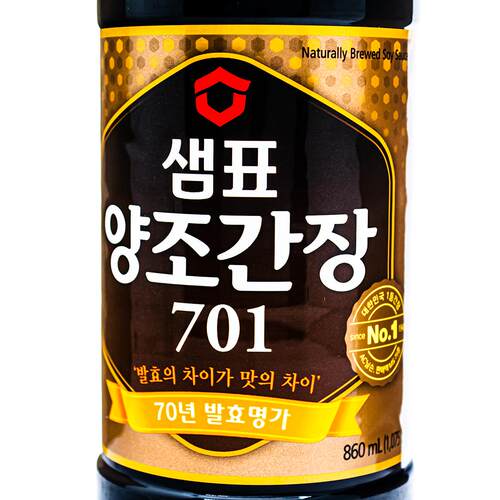韩国进口膳府酿造701酱油腌制虾蟹烧菜佐餐韩式生抽1.7L/860ml - 图0