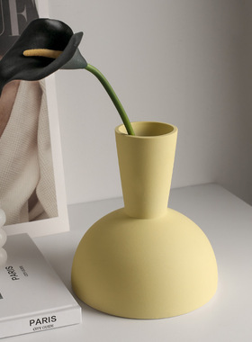 ins风小花瓶摆件客厅餐桌插花奶油艺术创意家居装饰陶瓷工艺品