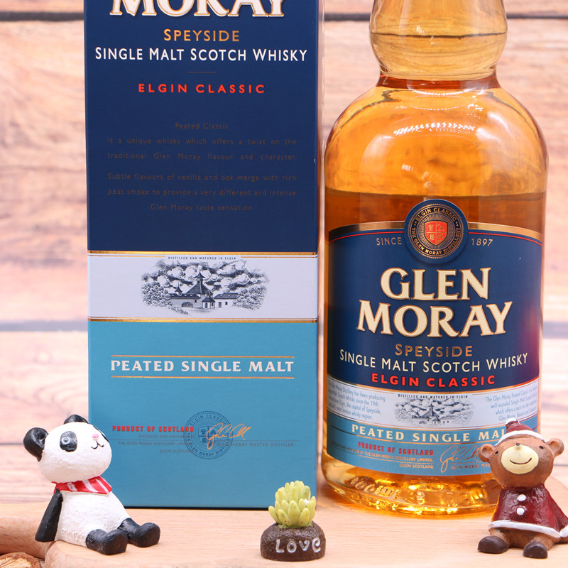 格兰莫雷泥煤味威士忌 Glen Moray 斯佩塞单一麦芽苏格兰洋酒烈酒 - 图1