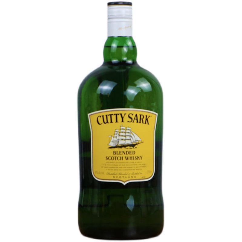 【绿皮书同款】顺风苏格兰威士忌1.75L CUTTY SARK 英国进口洋酒