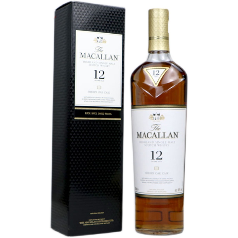 Macallan麦卡伦12年雪莉桶单一麦芽威士忌洋酒正品行货-图3