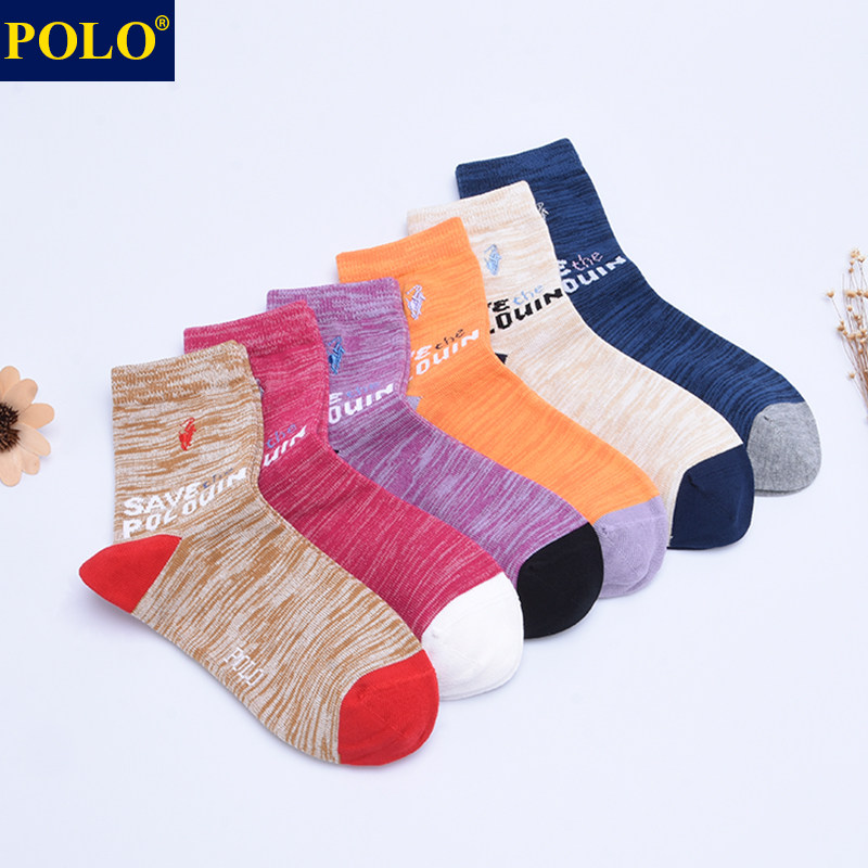 polo秋冬厚款运动休闲潮流中筒袜 品伦内衣短袜/打底袜/丝袜/美腿袜