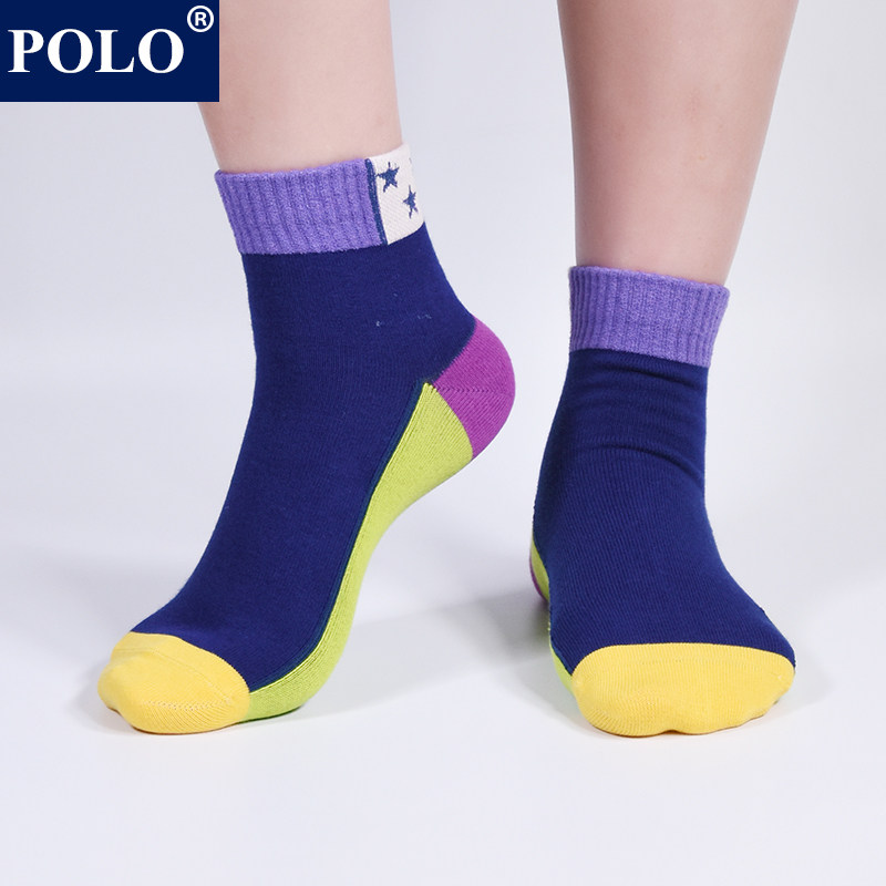 polo秋冬款潮流ins百搭女式中筒袜 品伦内衣短袜/打底袜/丝袜/美腿袜