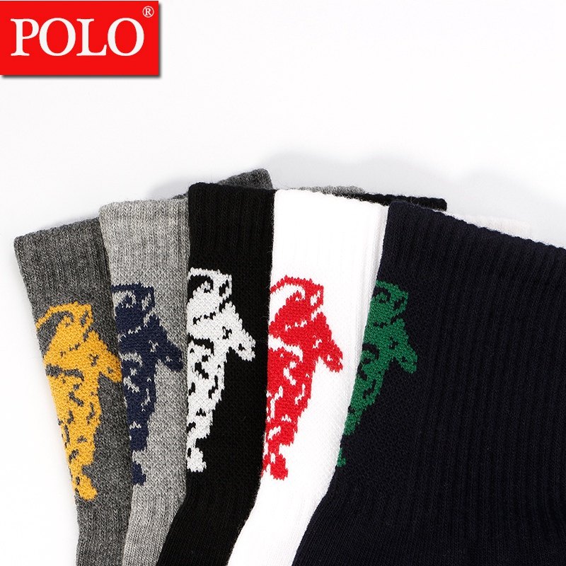 polo运动冬季男士休闲透气中筒袜子 品伦内衣短袜/打底袜/丝袜/美腿袜