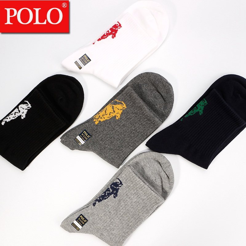 polo运动冬季男士休闲透气中筒袜子 品伦内衣短袜/打底袜/丝袜/美腿袜