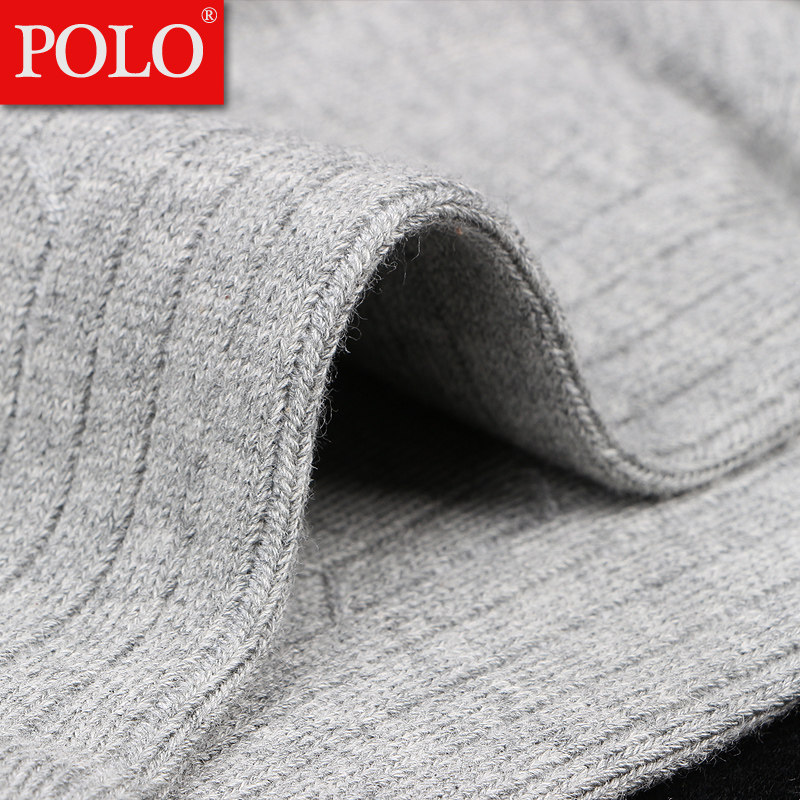 polo男士秋冬款中腰皮鞋中筒袜 品伦内衣短袜/打底袜/丝袜/美腿袜