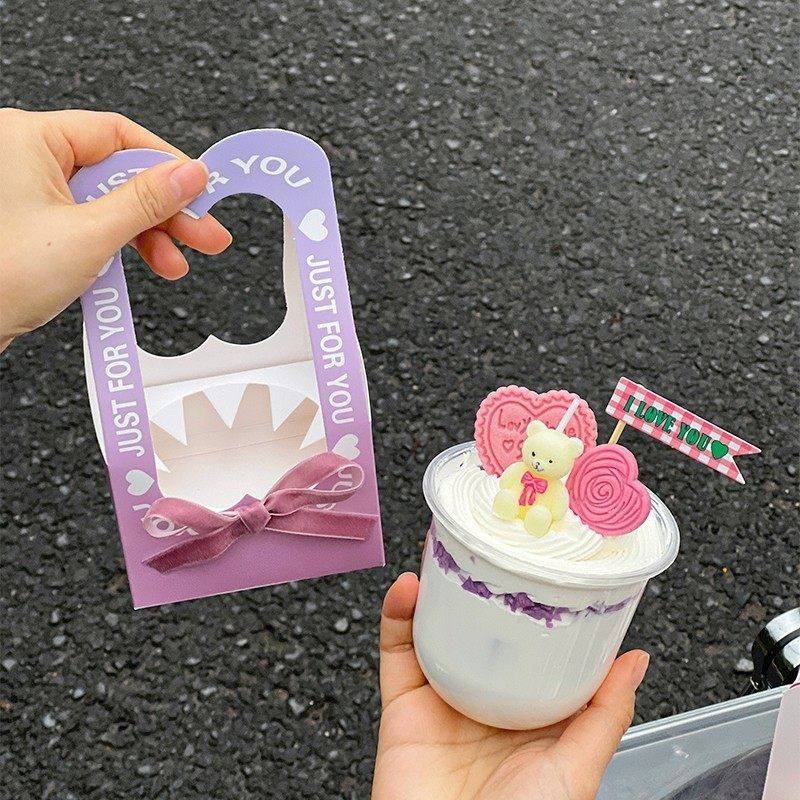 2.14情人节波波杯蛋糕手提包装盒打包盒小兔子小熊蜡烛烘焙插件,淘宝优惠券,粉丝福利购,淘宝优惠卷