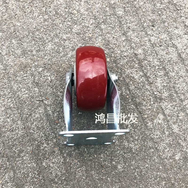 2.5/3/4/5寸枣红轴承静音轮万向定向刹车工业脚轮推车 工具车轮子,淘宝优惠券,粉丝福利购,淘宝优惠卷