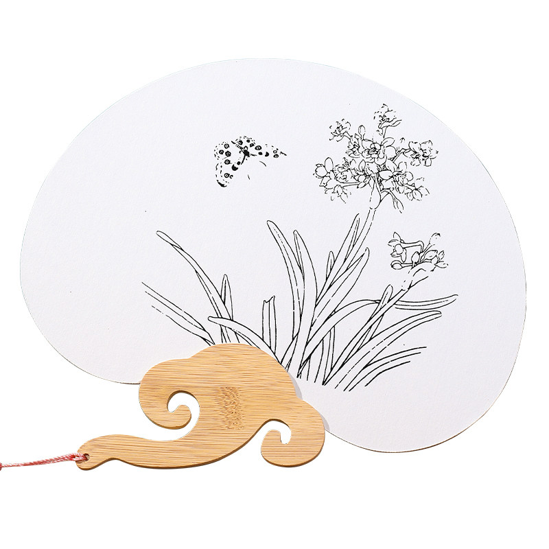 加厚双面宣纸团扇空白纸扇半生熟白色卡纸扇面手绘画扇子儿童diy,淘宝优惠券,粉丝福利购,淘宝优惠卷