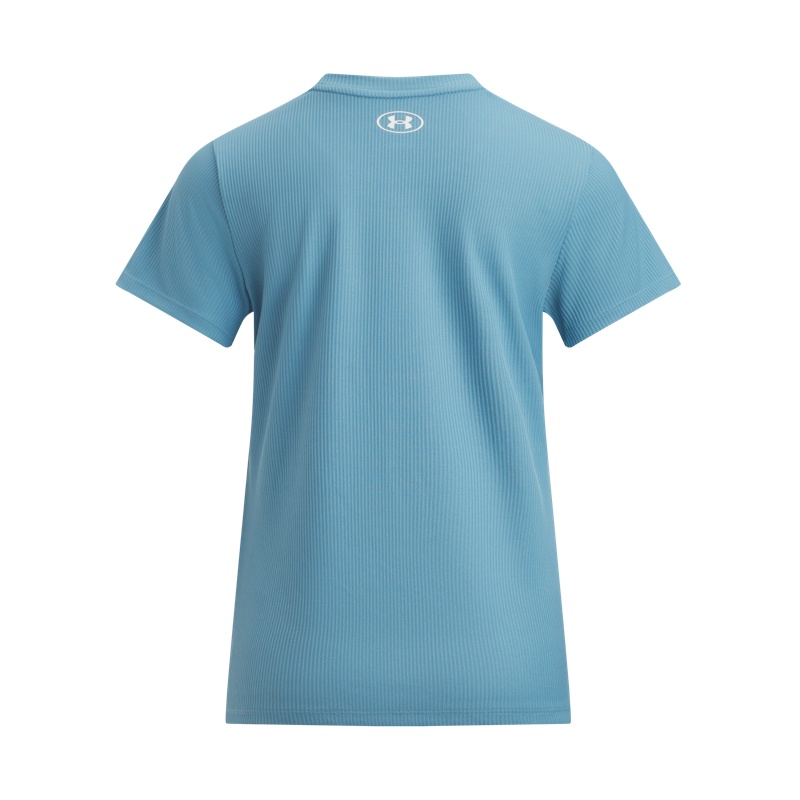 安德玛官方UA春夏Tech女子罗纹训练健身运动短袖T恤1389852 - 图2