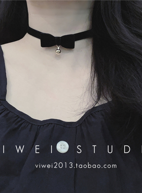 在逃公主小铃铛黑丝绒韩式项链