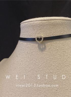 VIWEI爱心桃心锁骨链项圈