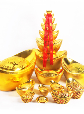 春节场景布置仿真风水旺财摆件