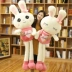 Dễ thương sang trọng Bunny Bunny Doll Doll Doll Bed Super Super Pudding Girl Birthday Gift - Đồ chơi mềm Đồ chơi mềm